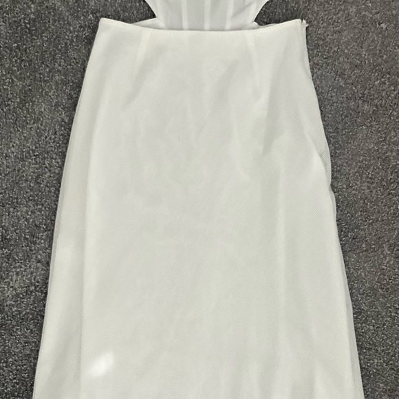 Sabo Skirt White Cutout Corset Midi Dress - Picture 1 of 7